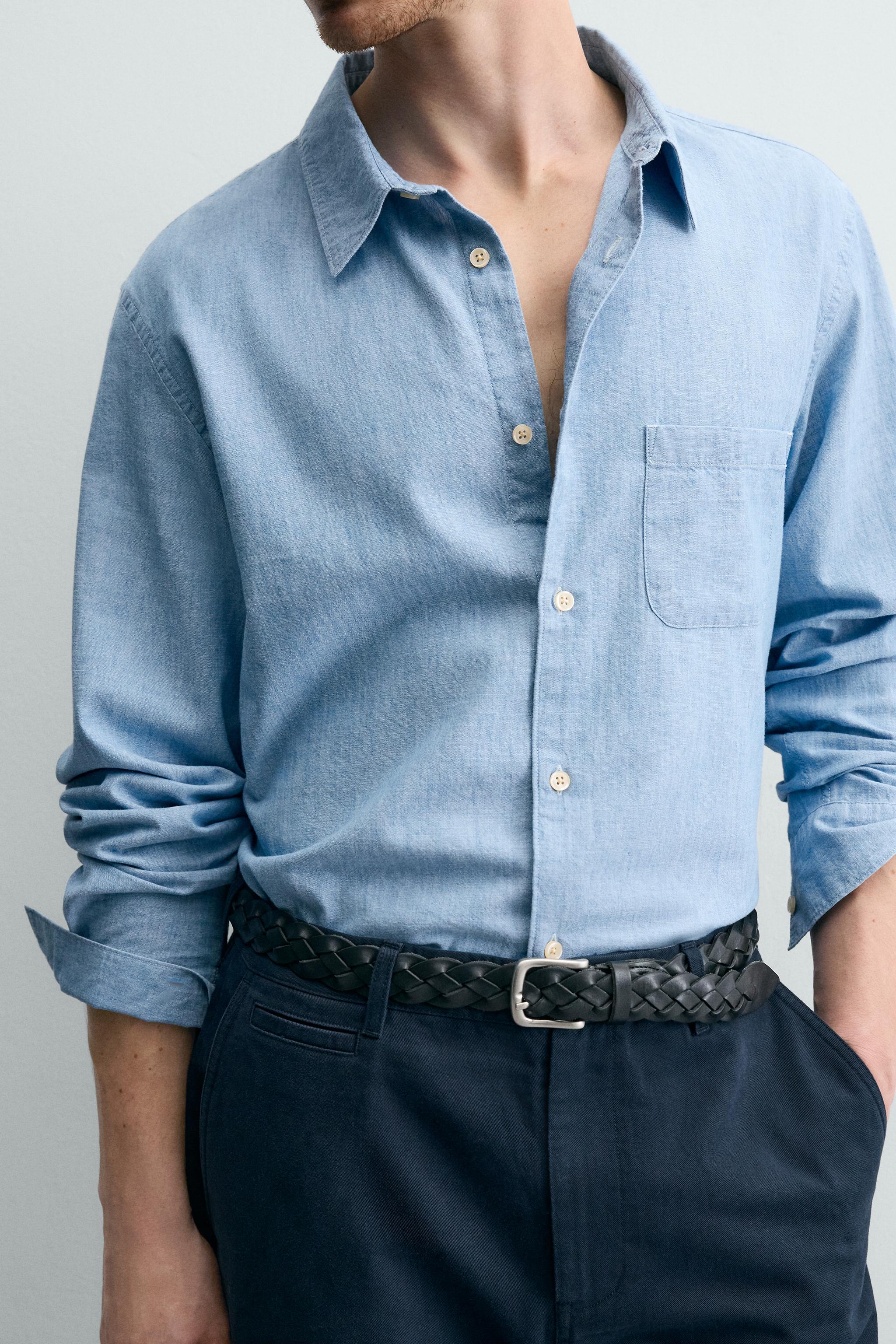 REGULAR FIT CHAMBRAY SHIRT
